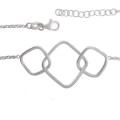 Interlinked Square and Rolo Style Bracelet