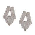 2.5ctw Clear Cubic Zirconia Stud Earrings in 925 Sterling Silver
