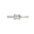 **CD DESIGNER JEWELRY** 0.50ct Solitaire CZ Ring in Silver - Size N