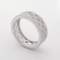 Sterling silver Infinity CZ Ring - Size 8.5