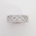 Sterling silver Infinity CZ Ring - Size 8.5