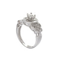 925 Sterling Silver Vintage style CZ Ring- Size 8.25/ 8.5