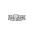 2.54ctw CZ Set in 925 Sterling Silver- Size 7/ 8