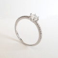 0.75ct Solitaire CZ Ring in Silver - Size 9.25