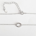 50cm / 55cm Oval linked Necklace in Sterling Silver