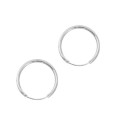 20mm Hinged Hoop Earrings in Silver