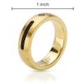 Sapphire Gold Stainless Steel Band- Size 13