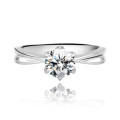 1.25ct Classic solitaire Stainless Steel ring