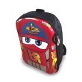 Kids 3D Mc Queen RED Car Backpack Lunch Bag Travel Pre School Toys Storage