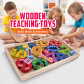 High Quality Wooden Learn Maths Numbers Counting Fun Toys Kids Toddlers