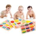 Shape Matching Wooden Building Blocks Toys Baby Toddler Educational Fun