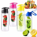 800ML Fruit Juice Infusion Infuser Flavored Water Bottle Sports Health Flip Lid Gym Cycling