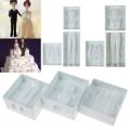 Bake 3D Cake with FOUR People Moulds Decorate Family Figurines Man Women Child