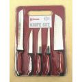 Brand New 5 Piece Knife Set with Cutting Board