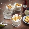 Small Stainless Steel Serving Basket Kitchen Cooking Tool Food Presentation Tableware