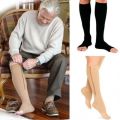 BLACK Zip Up Sox Size UNISEX Compression Socks Circulation Swelling Pain - S/M