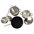 Tissolli Heavy Bottom 7 Piece Gourmet Stainless Steel Induction Cookware Set