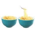 NEW Set of 2 Melamine Noodle Salad Rice Bowls 2 Tone Tableware 1 Litre 15.5cm each