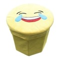 NEW Emoji Storage Box Toys Books Clothes Choose from Round or Square
