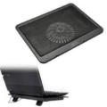 Notebook Cooler Pad Black Super Silent for 12 to 17 Inches Stops Overheating