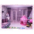 Play Tent Indoor Outdoor Castle Kids Toddlers Children Portable Cubby House Blue