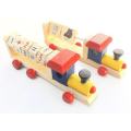Set of 2 Wooden Toy Educational Trains Toddlers Alphabets Combo