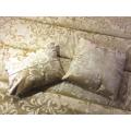 NEW 8 Piece Metallic Gold Designer Comforter Set Polyester Queen Size
