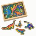 'Local Stock' Melissa & Doug 20 Piece Wooden Dinosaurs Magnets.Imported from USA