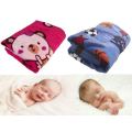 Baby Toddler Travel Soft Blanket Choose from Pink or Blue 150 x 110 cm