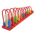 Wooden Mathematics Abacus Kids Educational Toy Colors Beads Calculation Shelf