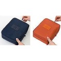 Travel Cosmetic Makeup Toiletry Case Wash Organizer Storage Bag Orange or Navy Blue