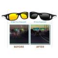 HD Night Vision Unisex Driving Two Sunglasses Men Women Over Wrap around Glasses