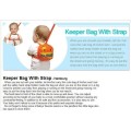 Keeper Bag with Strap Happy Burger Backpack Toddler Safety Harness