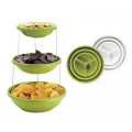 NEW Folding Party Bowl 3 Layers Cake Fruits Plate Snacks Candy Kitchen Storage Tray
