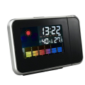 Home Digital LCD Screen Weather Station Forecast Calendar Projector Alarm Clock