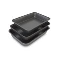 Set of 3 Pieces Roasting Baking Dishes Rectangular Shape