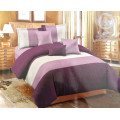 8pc Queen Designer Comforter Set - Choose Between Purple and Red Design
