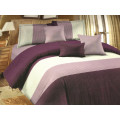8pc Queen Designer Comforter Set - Choose Between Purple and Red