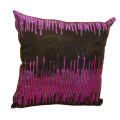Home Decor Sparkle Soft Cushion - Purple and Silver