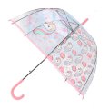 Transparent Unicorn Design Kids Umbrella - Pink