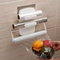 Preservative Film Rack Kitchen Toilet Film Bag Paper Towel Wall Mounted Rack