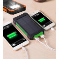 Dual USB Port 20000mAh Solar Power Bank Phone Charger with Flash Light