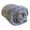 Super Soft 3 PLY HEAVY Quality Mink & Embossed Blanket - Dark Grey