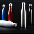 NEW NIB STAINLESS STEEL CUP VACUUM THERMOS FLASK WATER BOTTLE 1000ML
