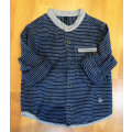 Stile Benetton 100% Cotton Round Neck Navy Shirt - For 2 Years Boys(USED)