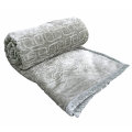 Super Soft 3 PLY HEAVY Quality Mink & Embossed Blanket - Grey