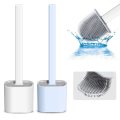 Silicon Bristles Multi-Use Bathroom Toilet Brush with Holder