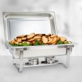 High Quality Stainless Steel Food Warming Single Pan Chafing Dish - 9 Ltr