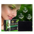 Snail & Bamboo Charcoal Black Soap for Acne and Dark Spots