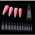 120 Double Polygel Nail Forms for Nail Extension Full Cover Stiletto